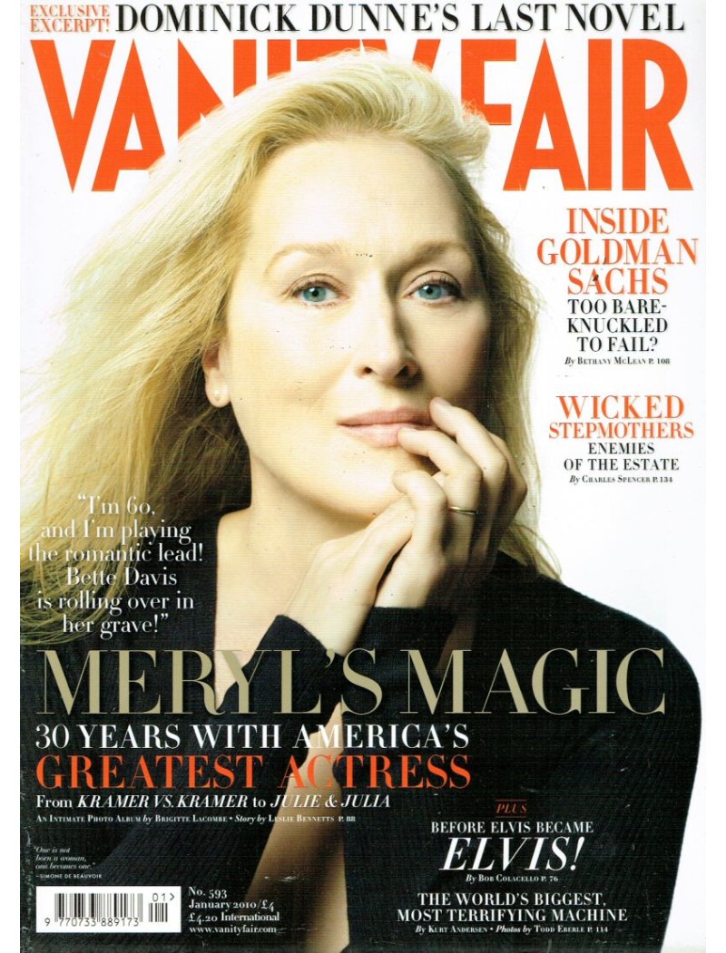 Vanity Fair Magazine 2010 01/10 January Meryl Streep