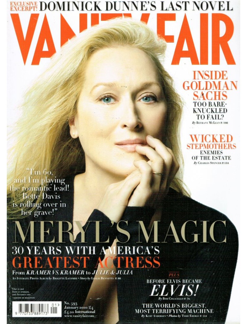 Vanity Fair Magazine 2010 01/10 January Meryl Streep Vanity Fair Magazine 2010 01/10 January Meryl Streep