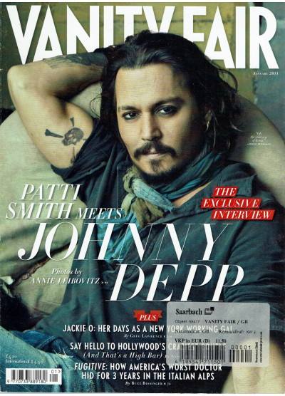 Vanity Fair Magazine 2011 01/11 January Johnny Depp