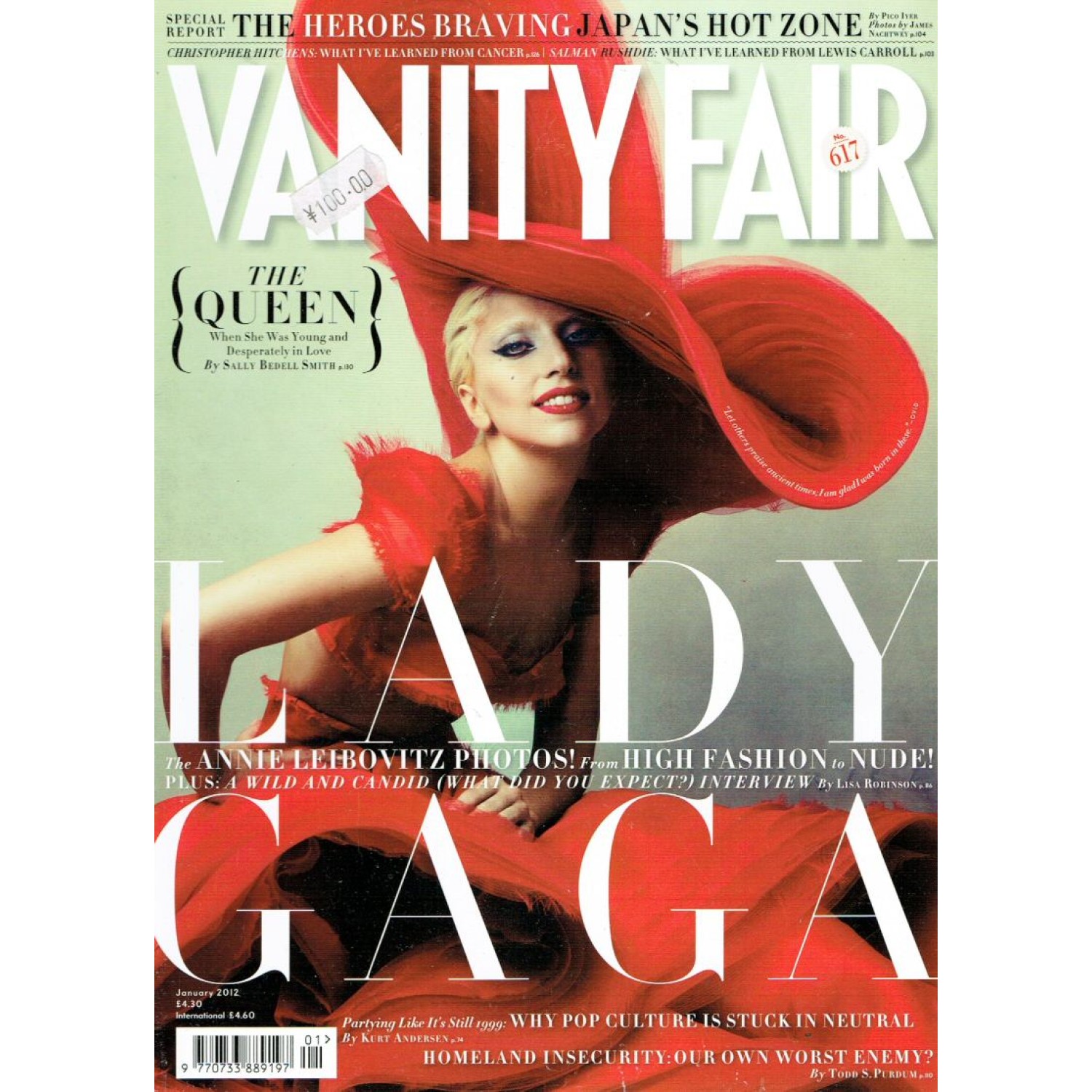 Vanity Fair Magazine January 2012 12 January Lady Gaga