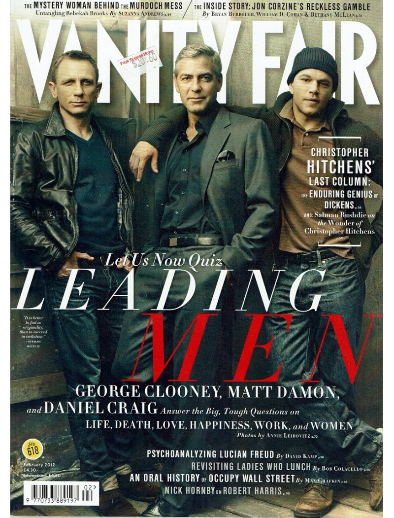 Vanity Fair Magazine 2012 02/12 February Daniel Craig