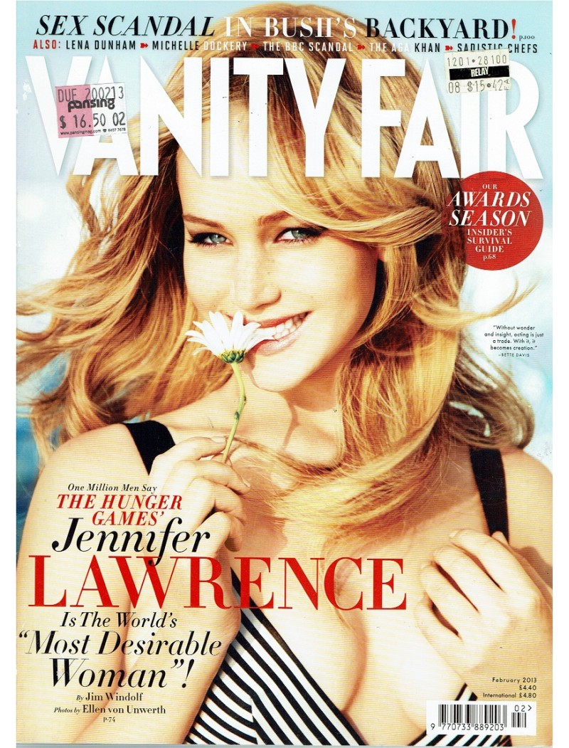 Vanity Fair Magazine February 2013 Jennifer Lawrence