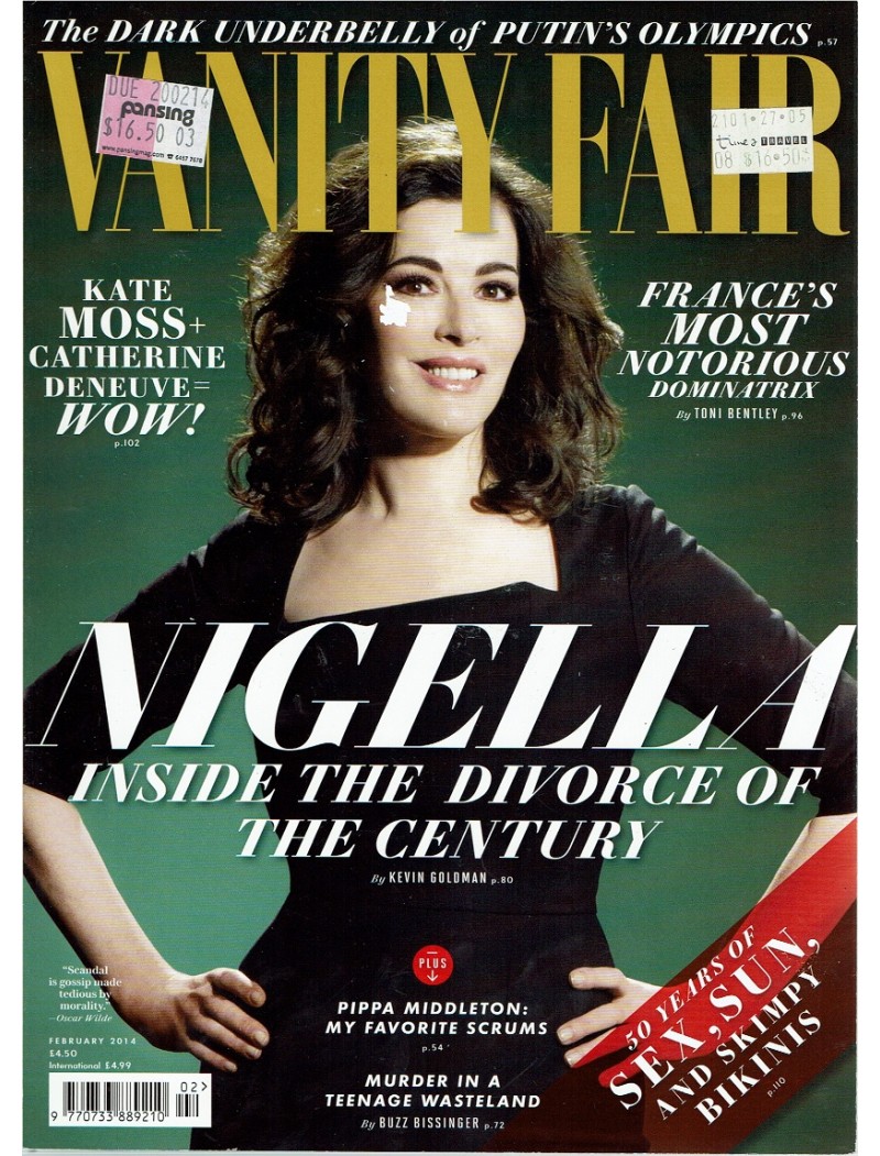 Vanity Fair Magazine 2014 02/14 Nigella Lawson