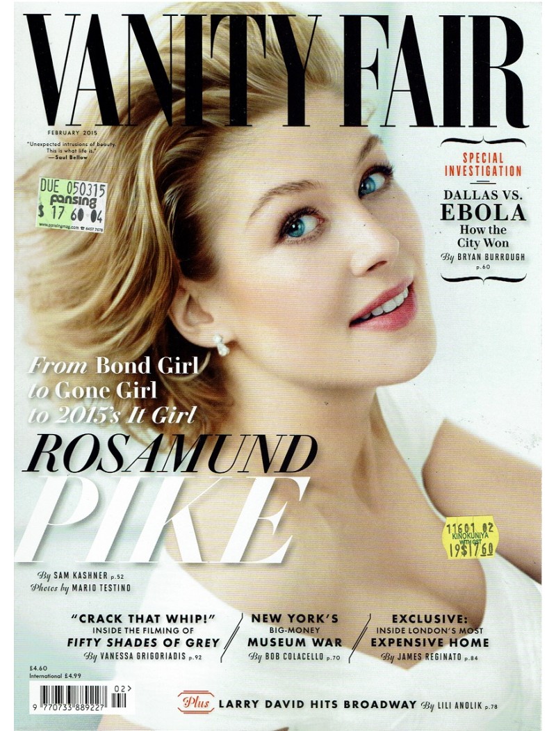 Vanity Fair Magazine February 2015 Rosamund Pike