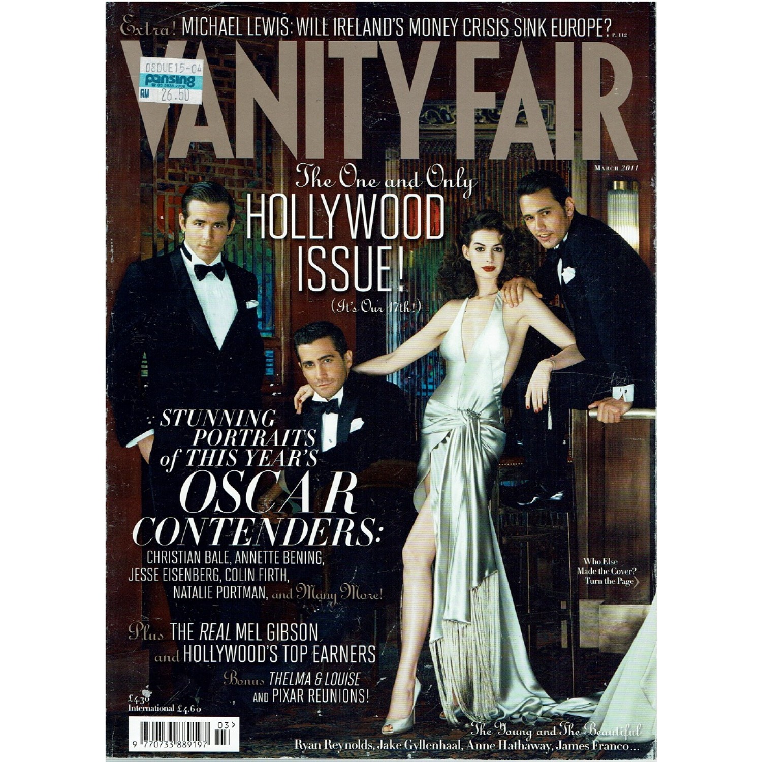 Vanity Fair Magazine 2011 03/11 March Hollywood Issue Anne Hathaway
