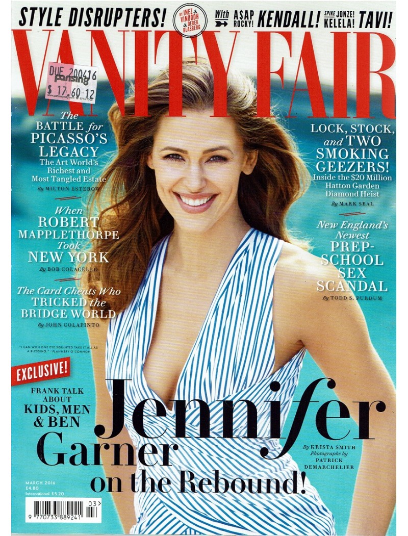 Vanity Fair Magazine March 2016 Jennifer Garner