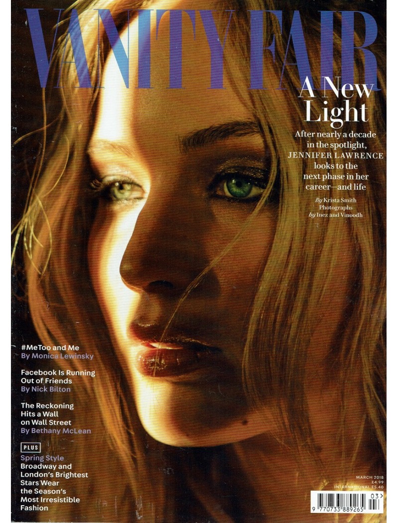 Vanity Fair Magazine 2018 03/18 Jennifer Lawrence