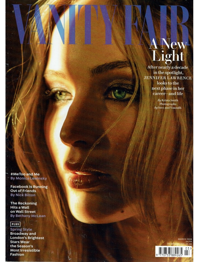 Vanity Fair Magazine March 2018 Jennifer Lawrence
