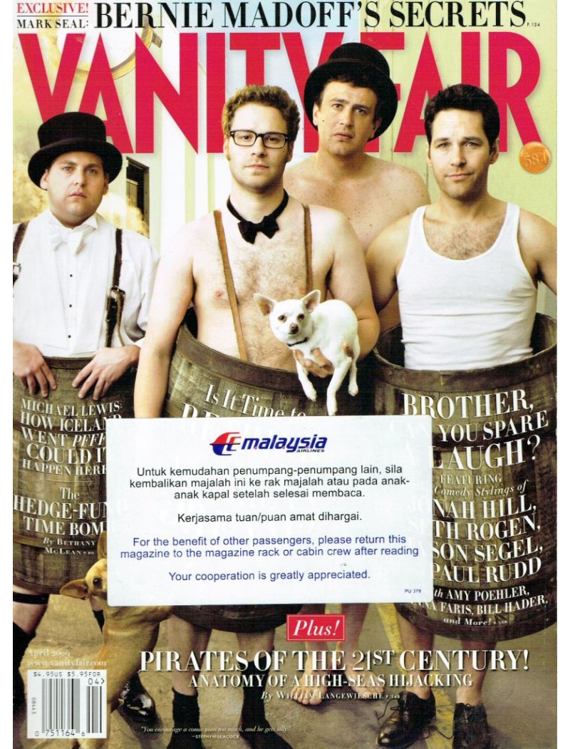 Vanity Fair Magazine April 2009 Vanity Fair Magazine April 2009