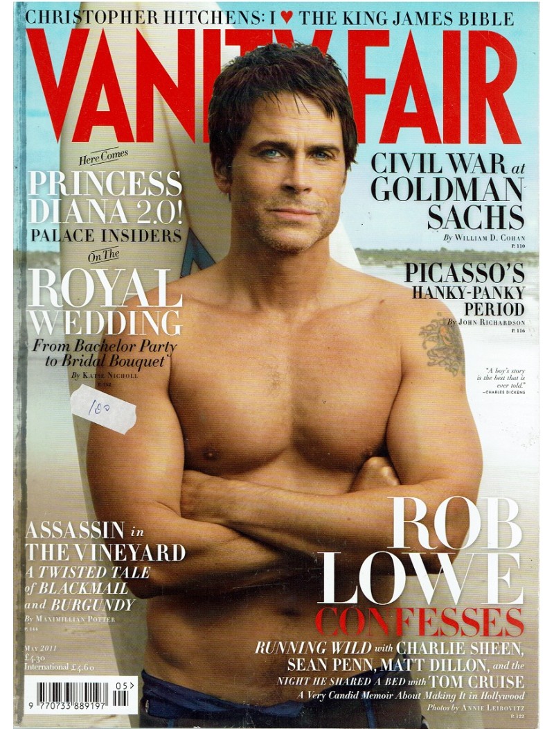 Vanity Fair Magazine May 2011 Rob Lowe Judy Garland Playboy Kate Middleton