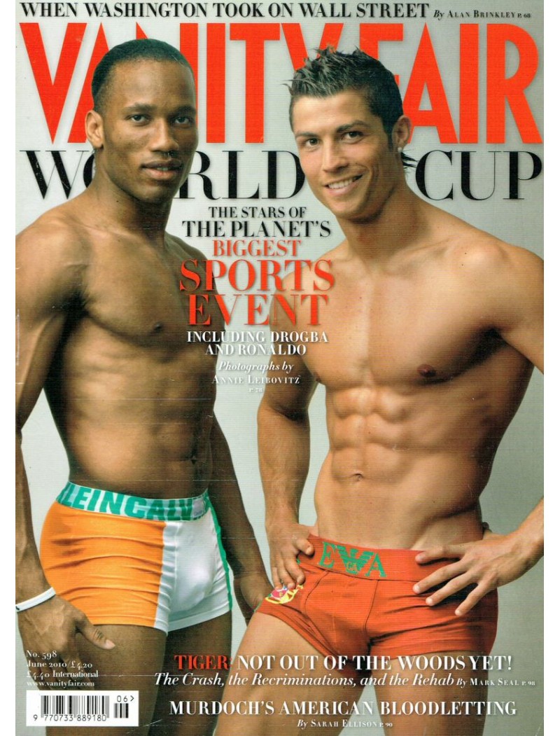 Vanity Fair Magazine 2010 06/10 June Drogba and Ron Aldo