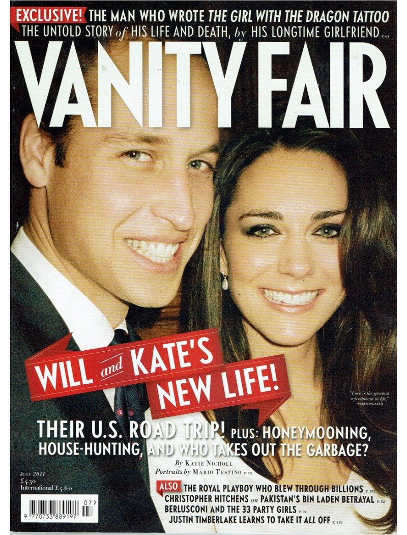 Vanity Fair Magazine July 2011 Prince William & Kate Middleton Justin Timberlake