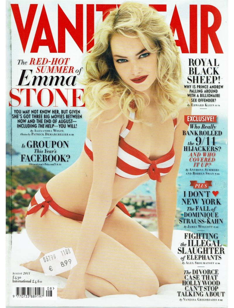 Vanity Fair Magazine August 2011 Emma Stone Prince Andrew 