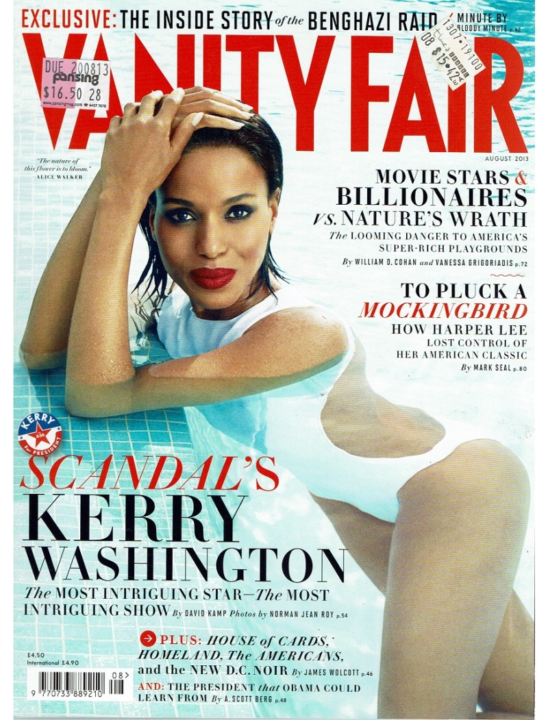 Vanity Fair Magazine August 2013 Kerry Washington