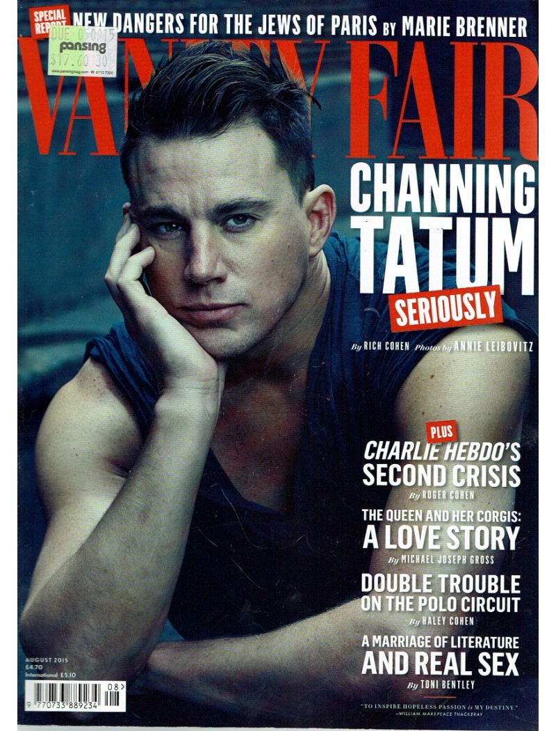 Vanity Fair Magazine August 2015 Channing Tatum