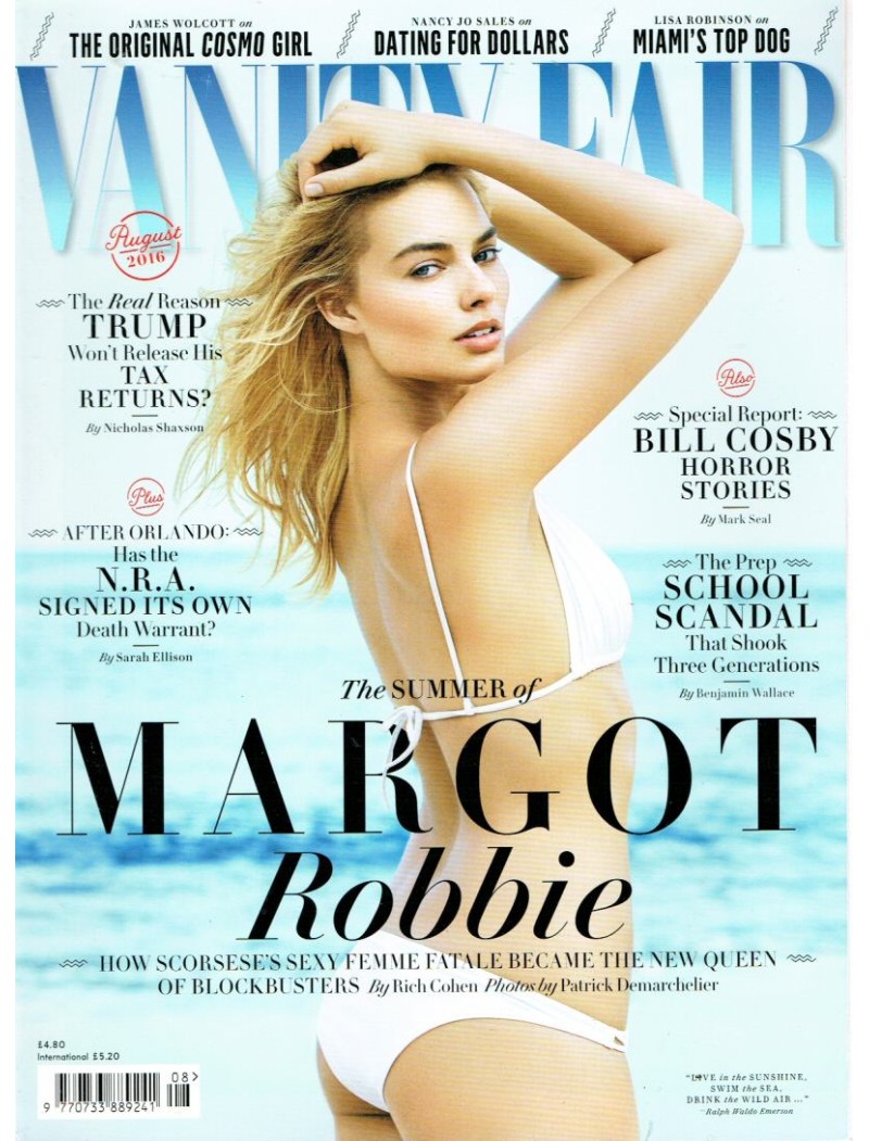 Vanity Fair Magazine August 2016 Margot Robbie