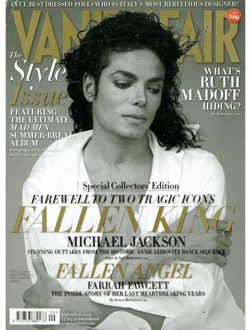 Vanity Fair Magazine 2009 09/09 September Michael Jackson Vanity Fair Magazine 2009 09/09 September Michael Jackson