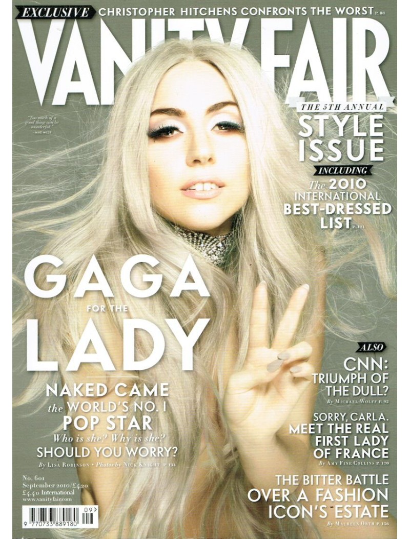 Vanity Fair Magazine 2010 09/10 September Lady Gaga