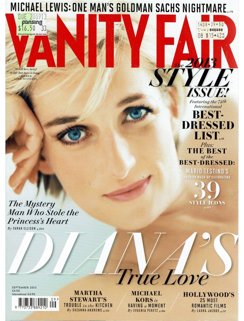 Vanity Fair Magazine 2013 09/13 Princess Diana