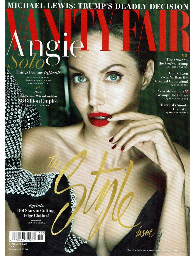 Vanity Fair Magazine September 2017 Angelina Jolie