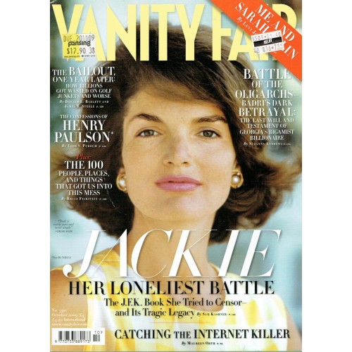 Vanity Fair Magazine 2009 10/09 October Jackie Kennedy