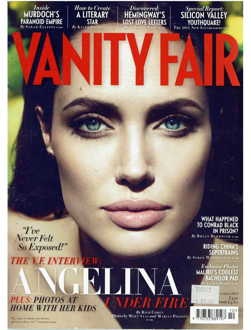 Vanity Fair Magazine October 2011 Angelina Jolie