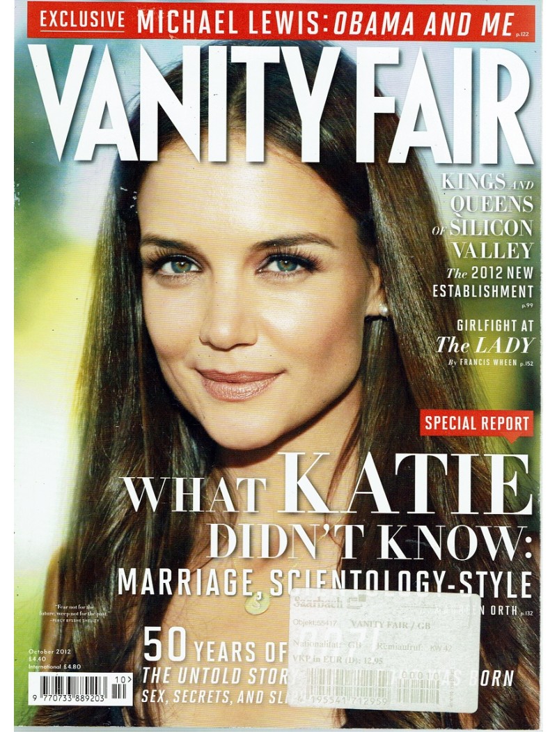 Vanity Fair Magazine October 2012 Katie Holmes