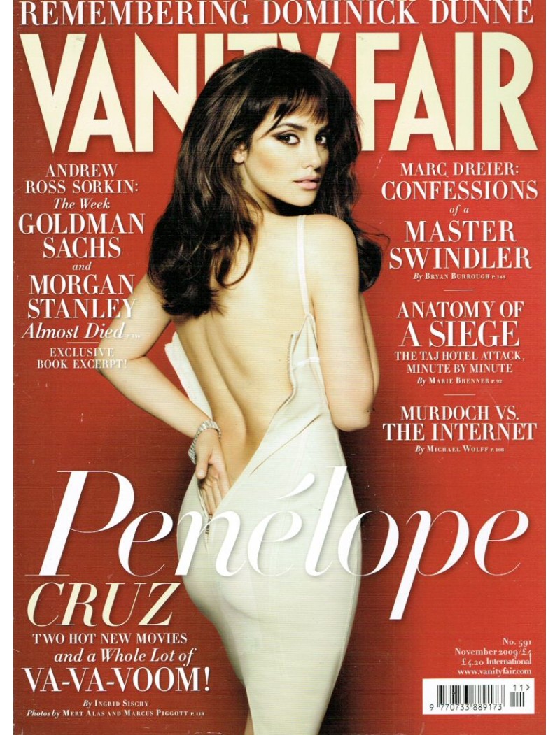 Vanity Fair Magazine 2009 11/09 November Penelope Cruz