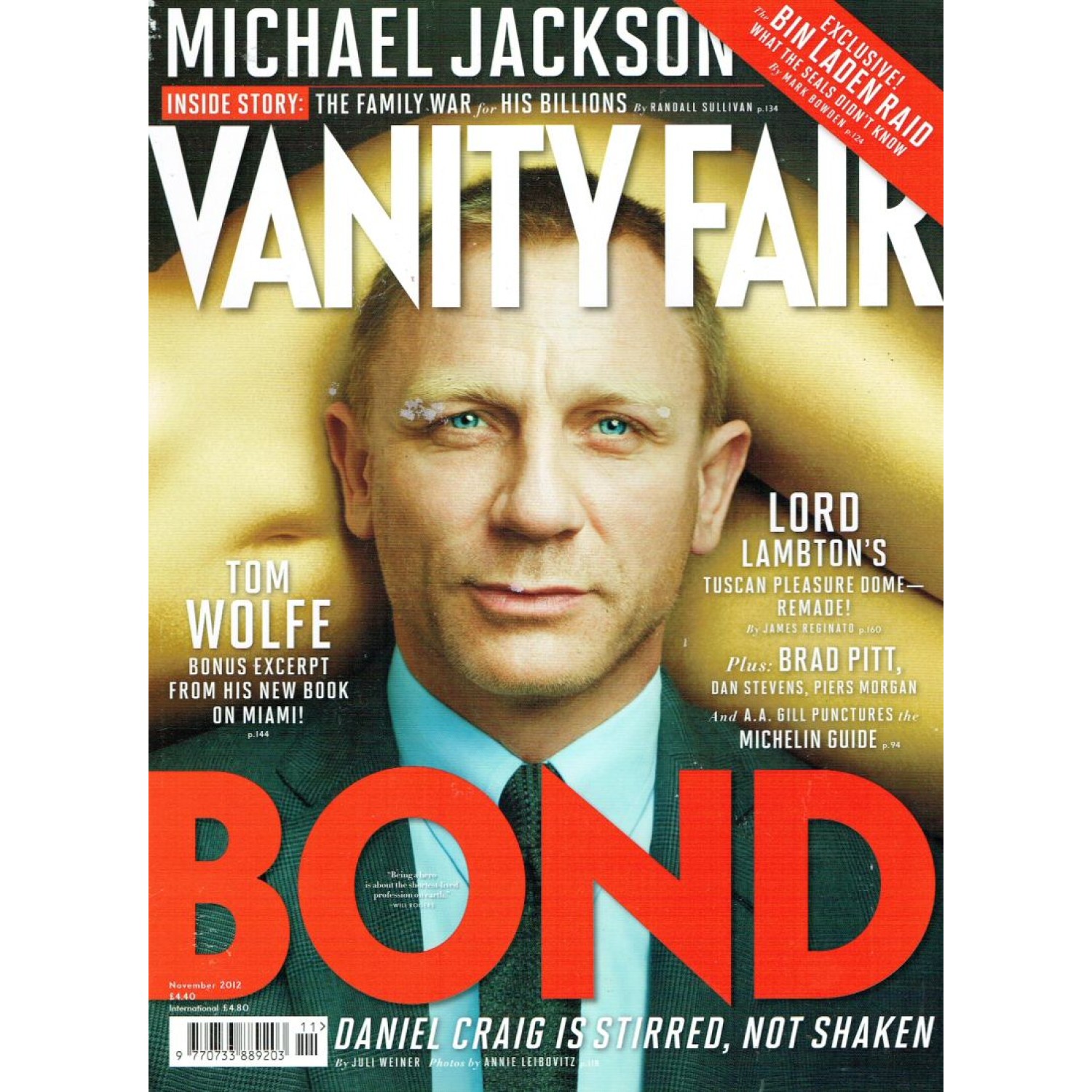 Vanity Fair Magazine 2012 11/12 November Daniel Craig