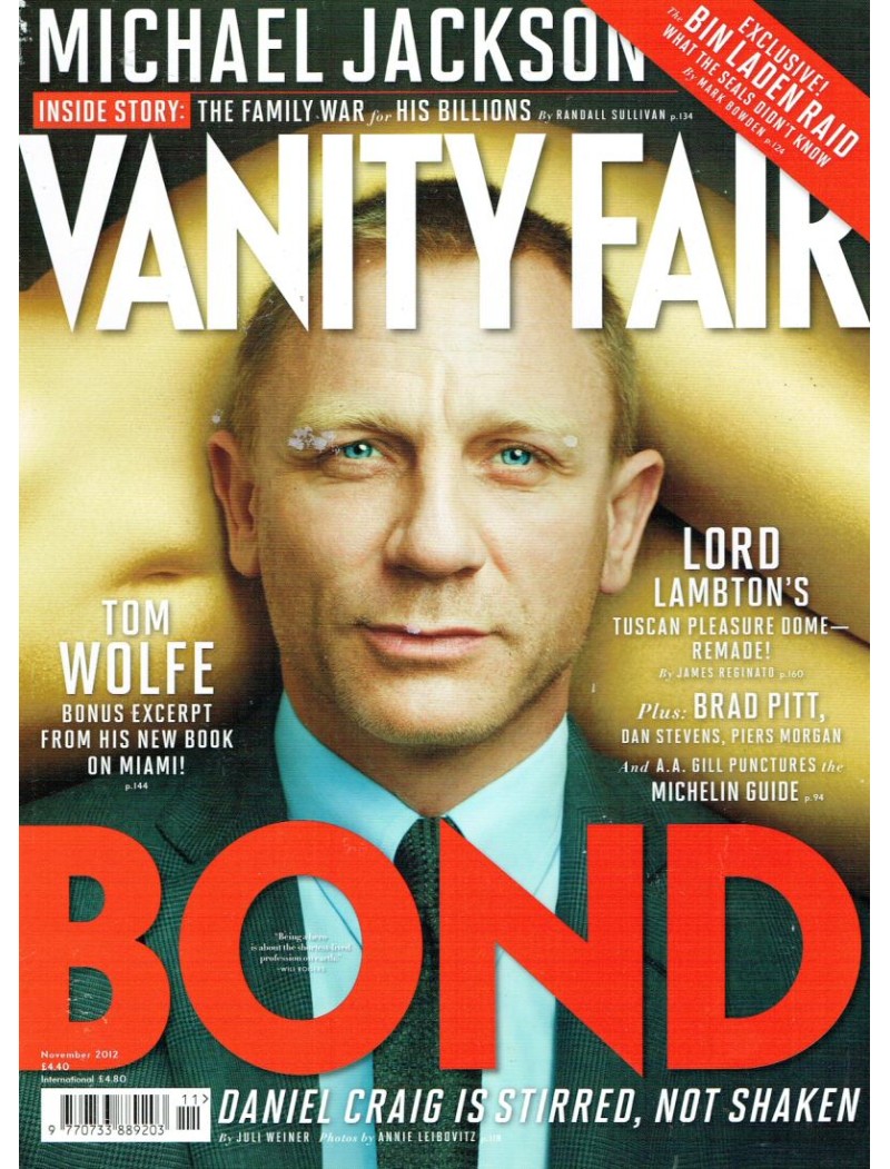 Vanity Fair Magazine 2012 11/12 November Daniel Craig