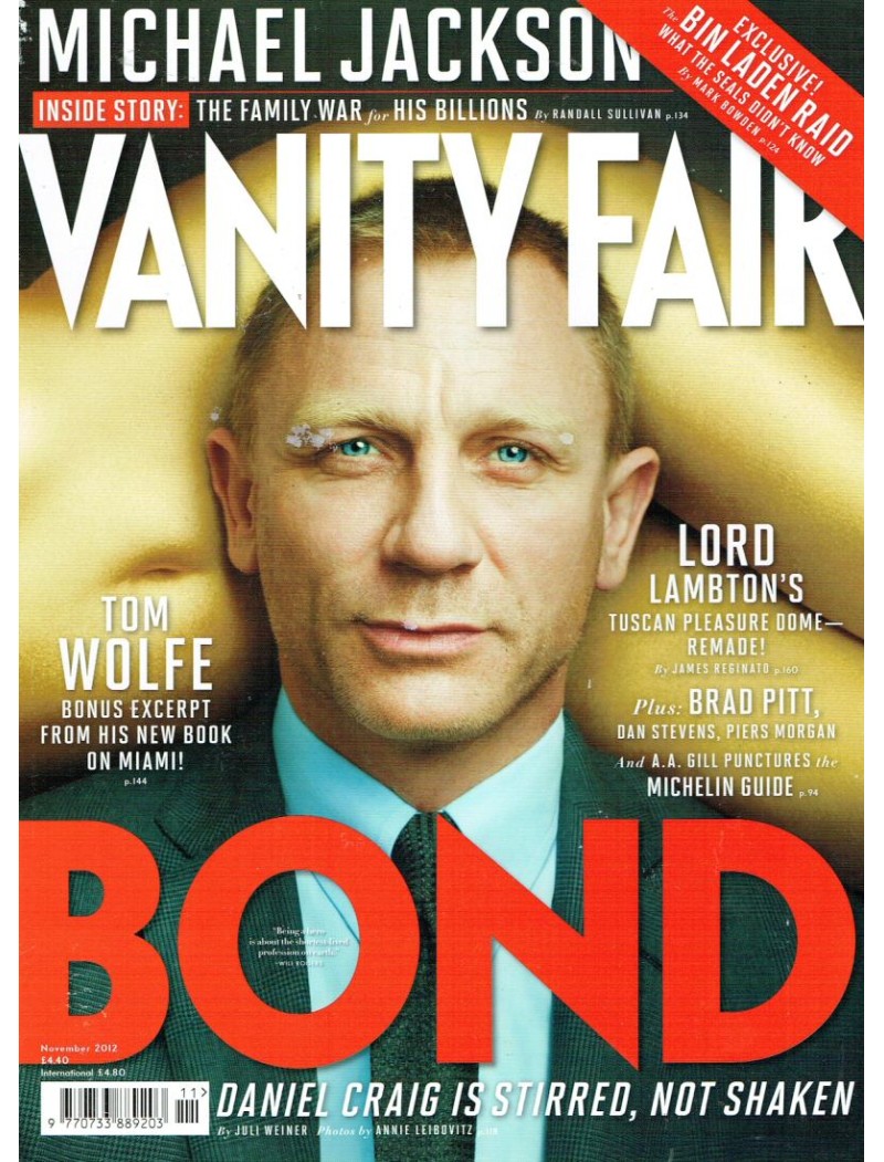 Vanity Fair Magazine 2012 11/12 November Daniel Craig Vanity Fair Magazine 2012 11/12 November Daniel Craig