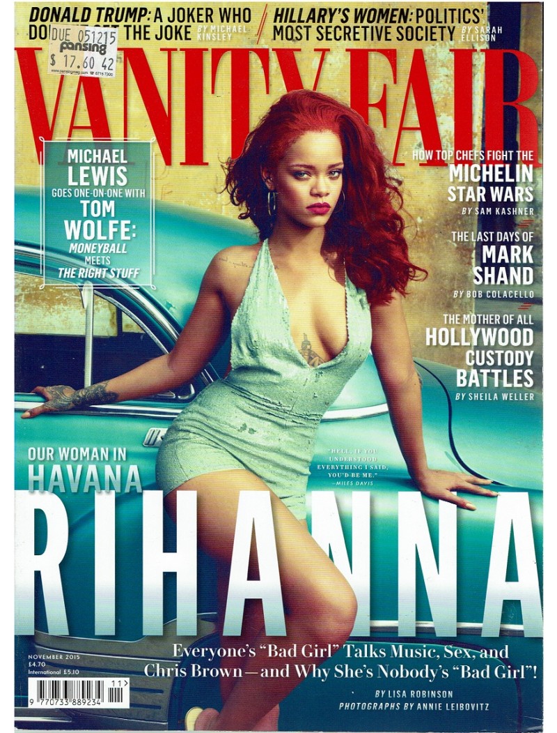 Vanity Fair Magazine November 2015 Rihanna
