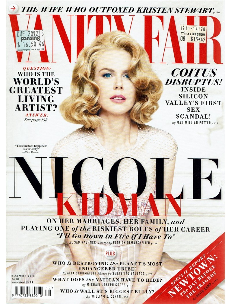 Vanity Fair Magazine 2013 12/13 Nicole Kidman