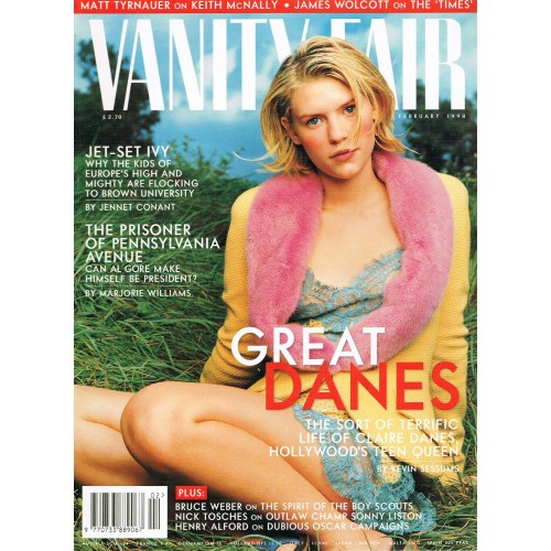 Vanity Fair Magazine 1998 02/98 February Claire Danes