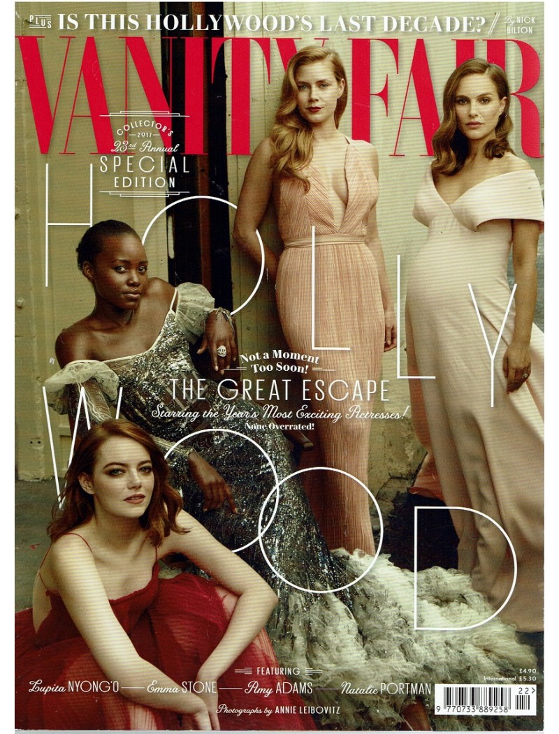 Vanity Fair Magazine 2017 Hollywood Edition Emma Stone