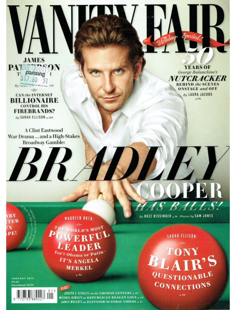 Vanity Fair Magazine January 2015 Bradley Cooper