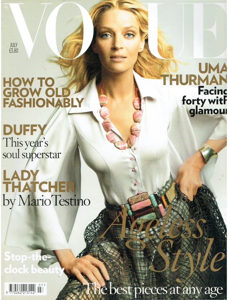 Vogue Magazine July 2008 Uman Thurman