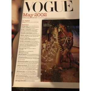 Vogue Fashion Magazine May 2002 Sophie Dahl Cover