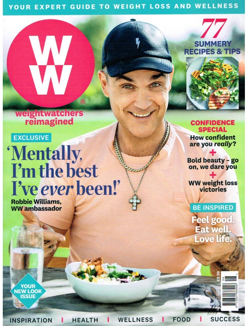 Weight Watchers Magazine August 2020 Robbie Williams