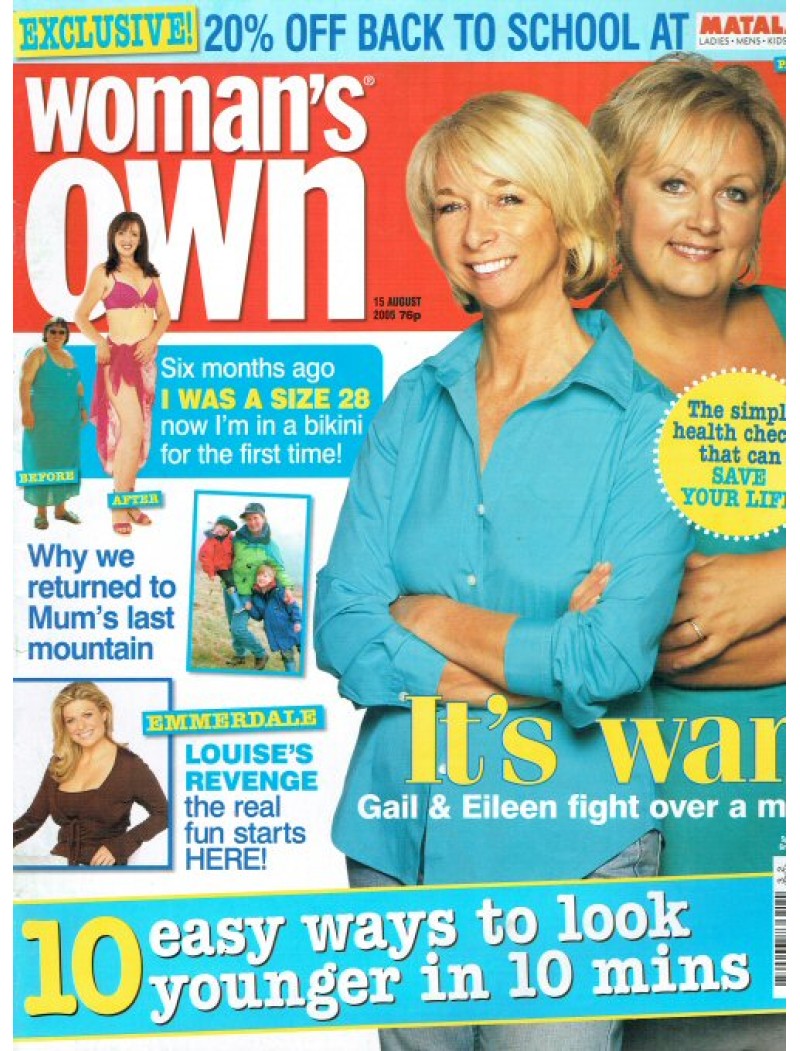 Womans Own Magazine - 2005 15/08/05